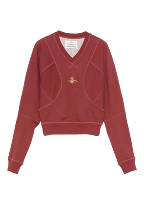 Vivienne Westwood Orb-embroidered V-neck sweater