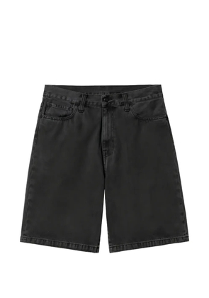 Carhartt WIP logo demin shorts - Black