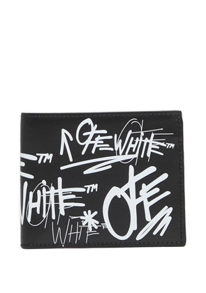 Off-White logo-detail bifold wallet - Black