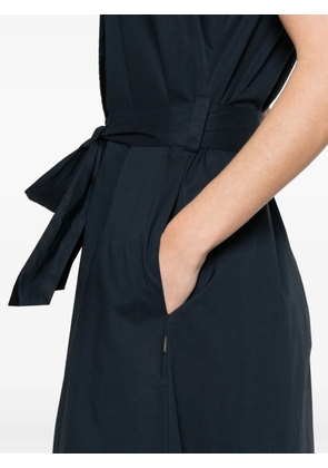 Woolrich buttoned belted midi shirt dress - Blue