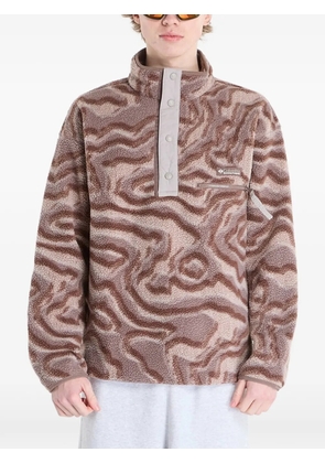 Columbia Helvetia™ half-snap fleece printed sweatshirt - Brown