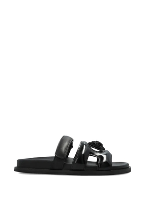 Kurt Geiger London cutout eagle sandals - Black