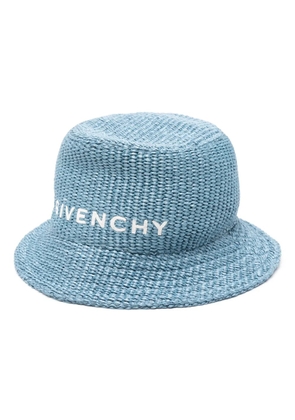 Givenchy raffia bucket hat - Blue