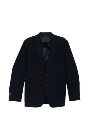 N.Peal single-breasted notched collar blazer - Blue