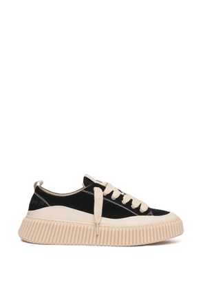 Rhun Treble fluted-sole sneakers - Black