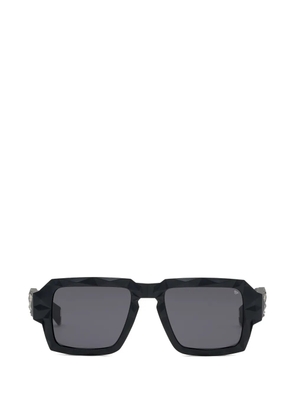 Philipp Plein Eyewear Matrix diamond-cut square sunglasses - Black