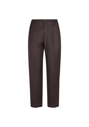 Tela Renato pleated trousers - Brown