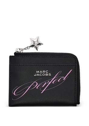 Marc Jacobs top-zip star-charm wallet - Black
