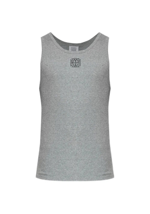 VETEMENTS graphic tank top - Grey