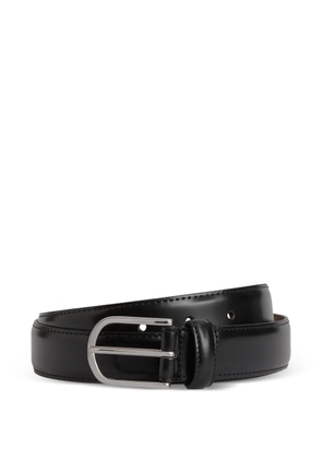 Boggi Milano smooth leather belt - Black