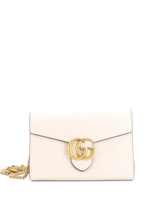 Gucci Pre-Owned GG Marmont Chain Wallet Leather Mini clutch bag - Neutrals
