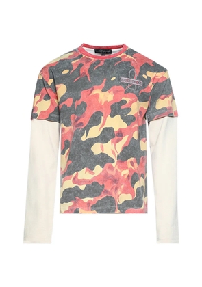 Who Decides War printed double jersey - Red
