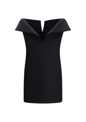Balenciaga Vareuse V-neck dress - Black