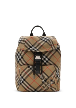 Burberry check backpack - Neutrals