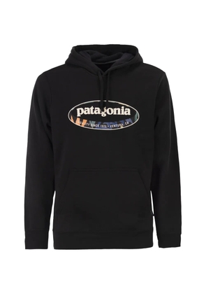 Patagonia logo-print hoodie - Black