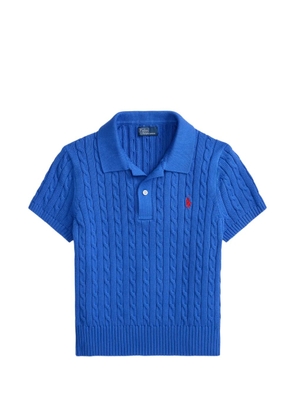 Polo Ralph Lauren cable-knit polo shirt - Blue