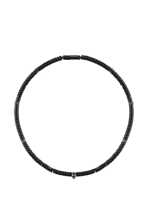 Philipp Plein beads skull necklace - Black