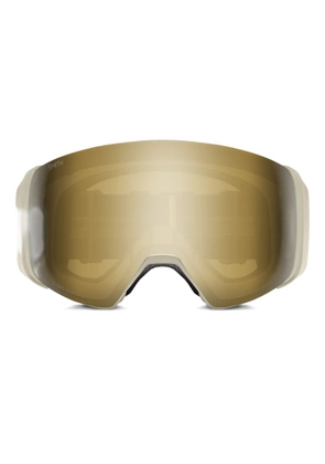 Smith 4D Mag logo-strap goggles - Neutrals