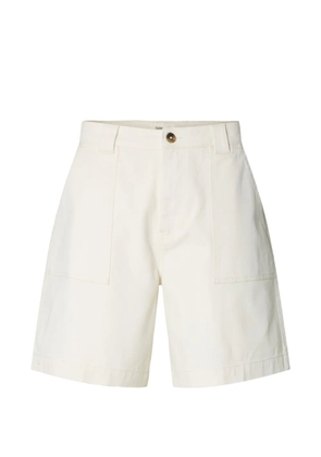 SELECTED patch-pocket shorts - Neutrals