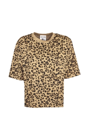 Semicouture animal-print T-shirt - Neutrals