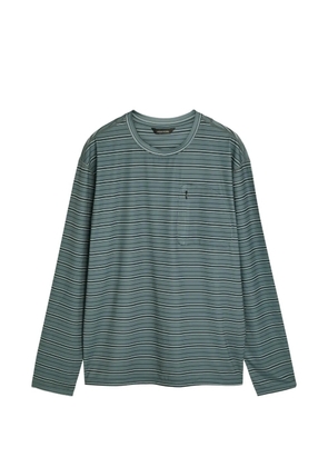 Hiking Patrol striped pocket T-shirt - Blue