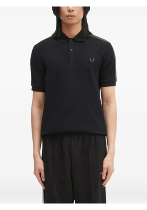 Fred Perry embroidered-logo polo shirt - Black