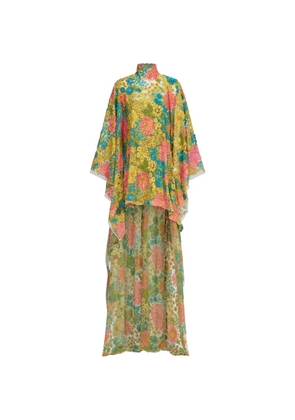 Taller Marmo Graham Kaftan floral dress - Yellow