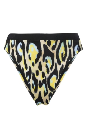 Roberto Cavalli jaguar-print bikini bottoms - Neutrals