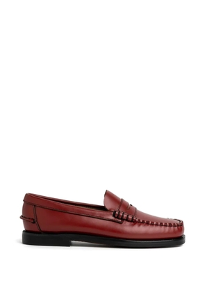 Sebago stitched penny loafers - Red