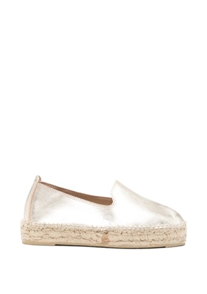 Manebi metallic-finish espadrilles - Gold