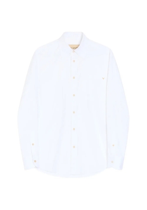 Valentino Garavani Oxford cotton shirt with VGold - White
