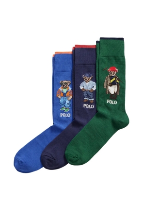Polo Ralph Lauren patterned socks - Blue