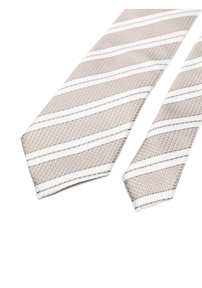 Zegna striped tie - Neutrals