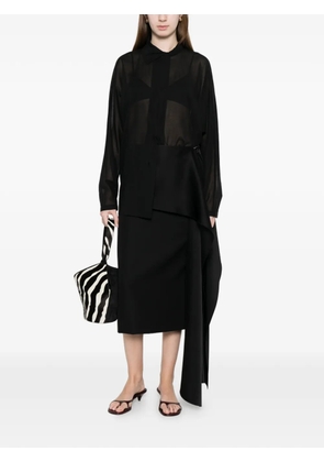 Carven pearl-appliqué shirt - Black