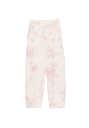 Moschino floral-print trousers - Pink
