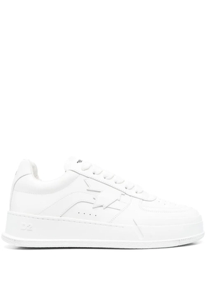 DSQUARED2 logo-print lace-up sneakers - White