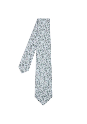 Paul Smith floral silk tie - Blue