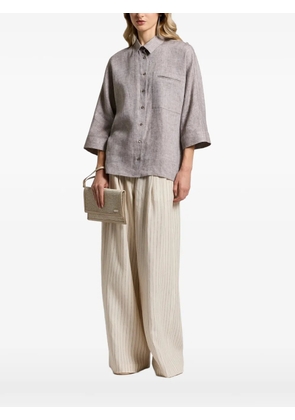 Peserico chest-pocket blouse - Neutrals