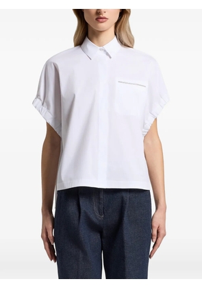 Peserico pocket ruffled shirt - White