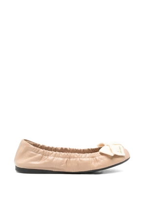 Prada bow-detail ballet flats - Neutrals