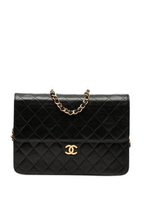 CHANEL Pre-Owned 1997-1999 Medium CC Quilted Lambskin Single Flap shoulder bag - Black
