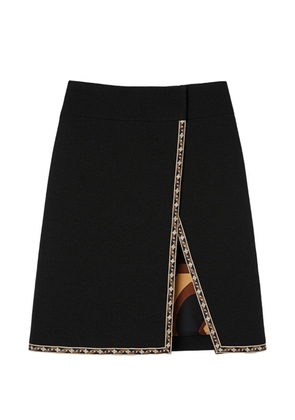 PUCCI Labirinto-print wool skirt - Black