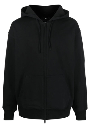 Y-3 front zip fastening hoodie - Black