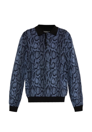 Carhartt WIP patterned polo shirt - Blue