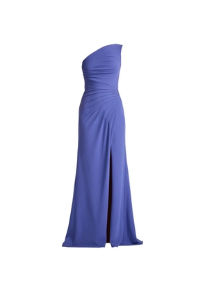 Tadashi Shoji one-shoulder slit dress - Purple