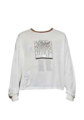 Paly long-sleeve graphic T-shirt - White