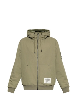 Moose Knuckles Roland Reversible Bunny hooded logo-patch jacket - Green