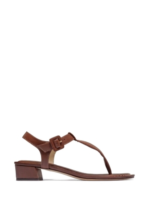 Bernardo Goyara buckle T-strap sandals - Brown
