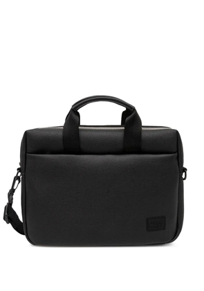 HUGO logo laptop bag - Black