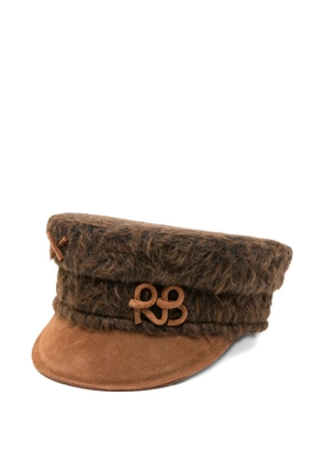 Ruslan Baginskiy logo-detail hat - Brown